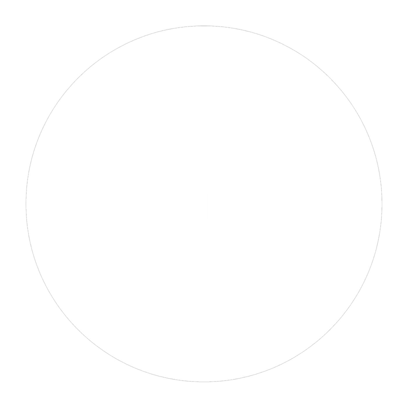 Black circular logo with the Apple Music icon and text in white.