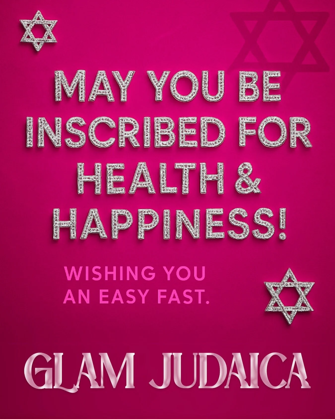 Wishing you health, happiness &amp; an easy fast! 🥰🥰🥰