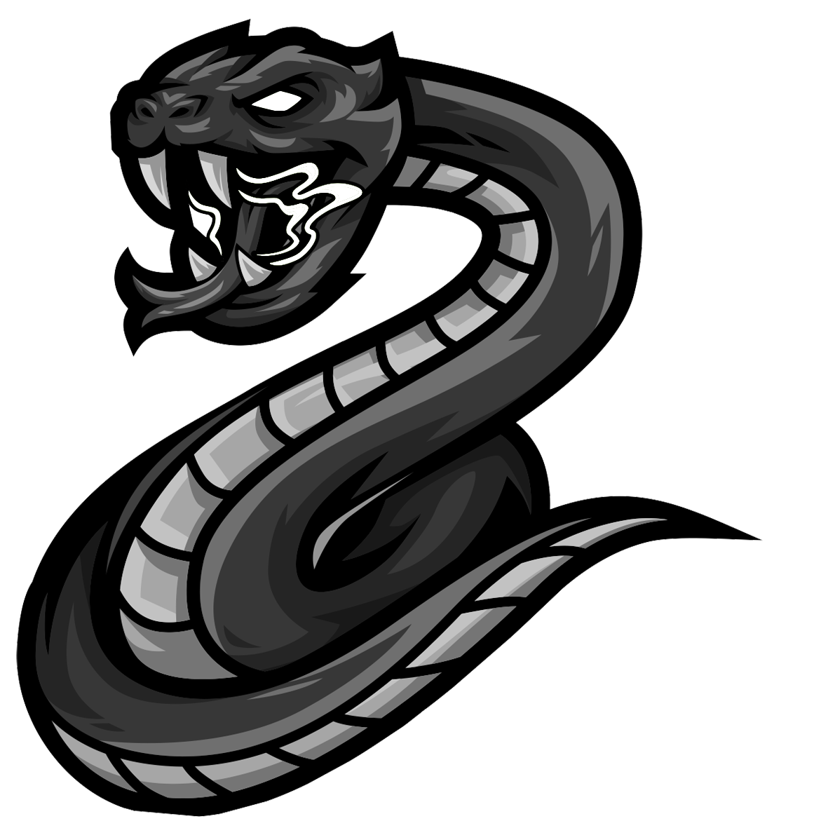 MadViper Black//Chrome Sticker