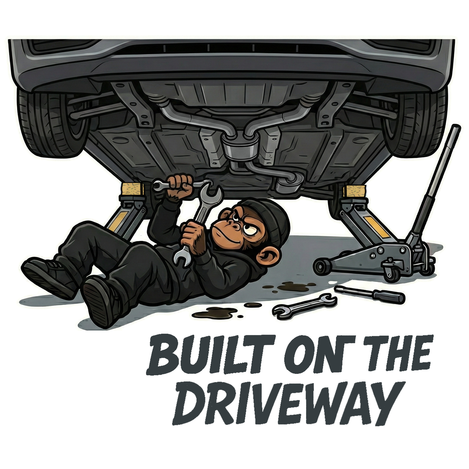 Built on the Driveway Sticker