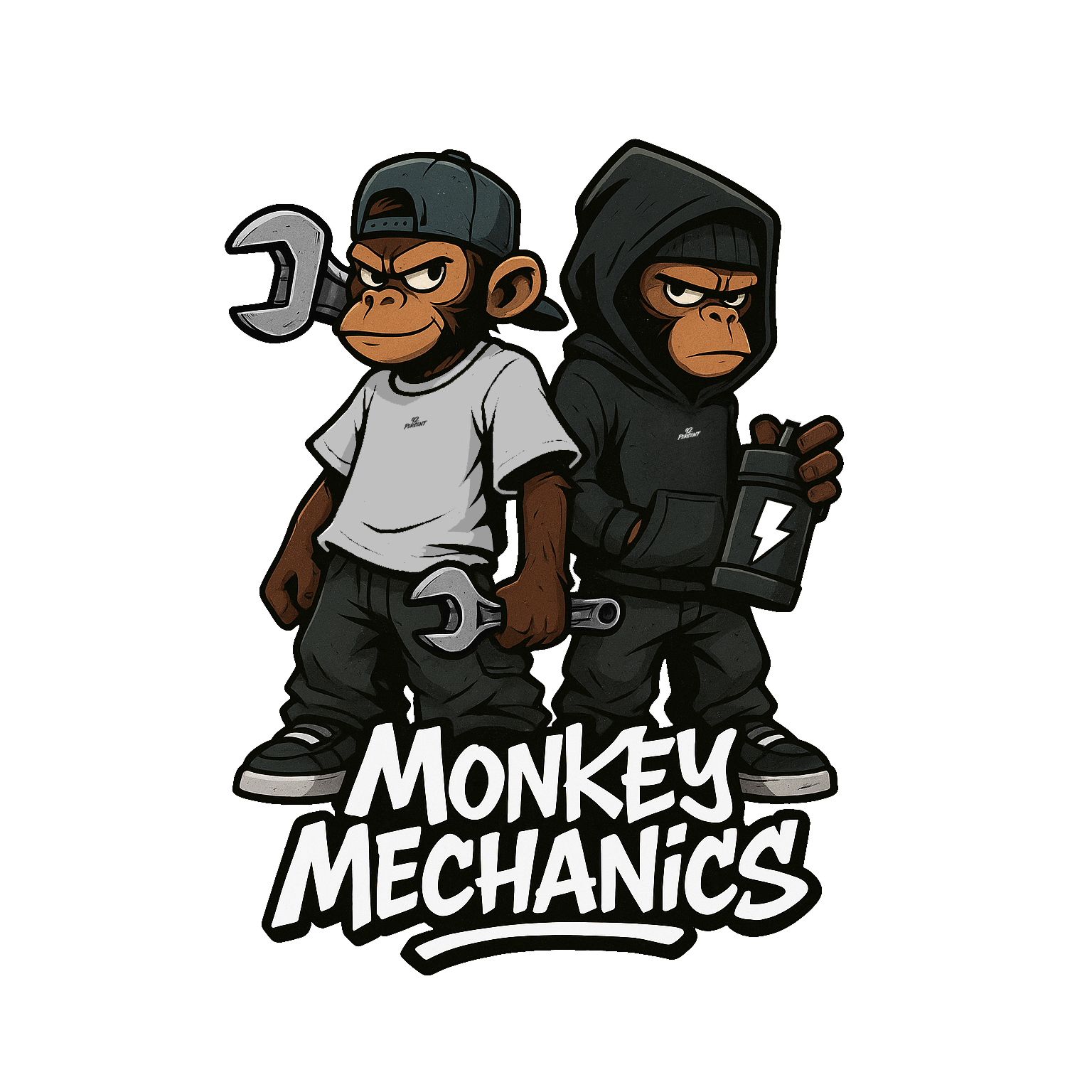 Monkey Mechanics Sticker