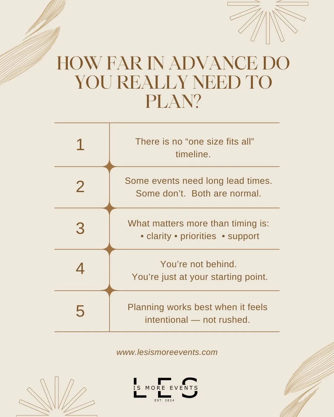 People think planning is about how early you start, but it&rsquo;s actually about clarity and support. You&rsquo;re not behind &mdash; you&rsquo;re just starting where you are.

 If you're just starting your planning journey and need a little guidanc