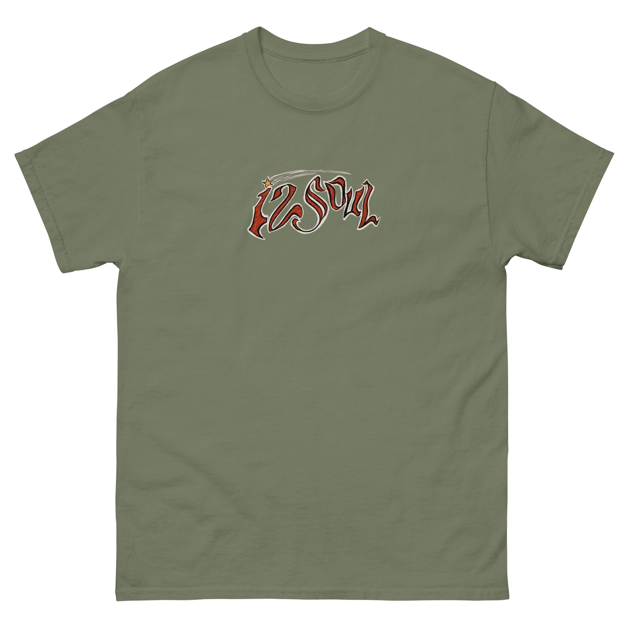 unisex-classic-tee-military-green-front-6727c6495e813.jpg