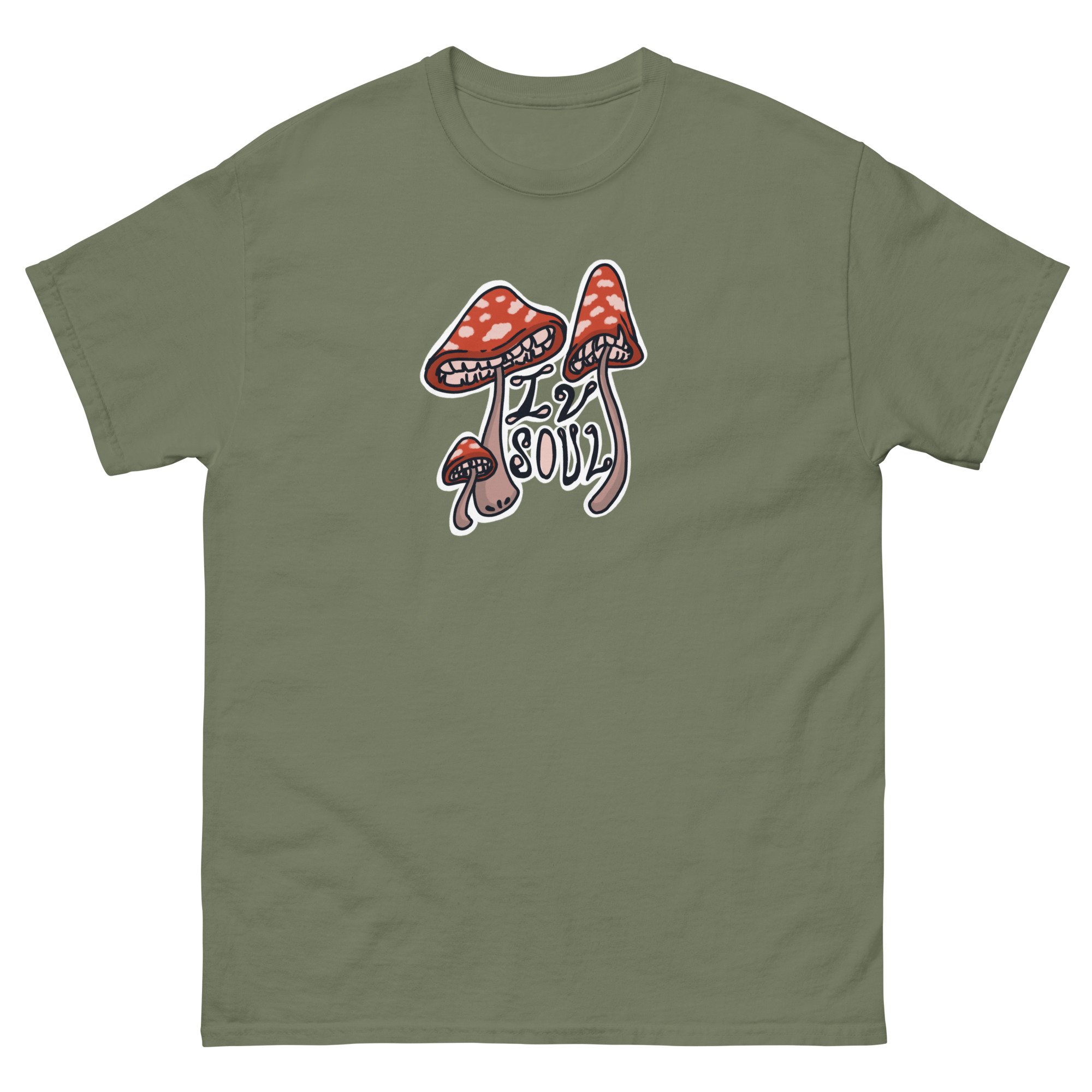 unisex-classic-tee-military-green-front-6727c7e44419d.jpg