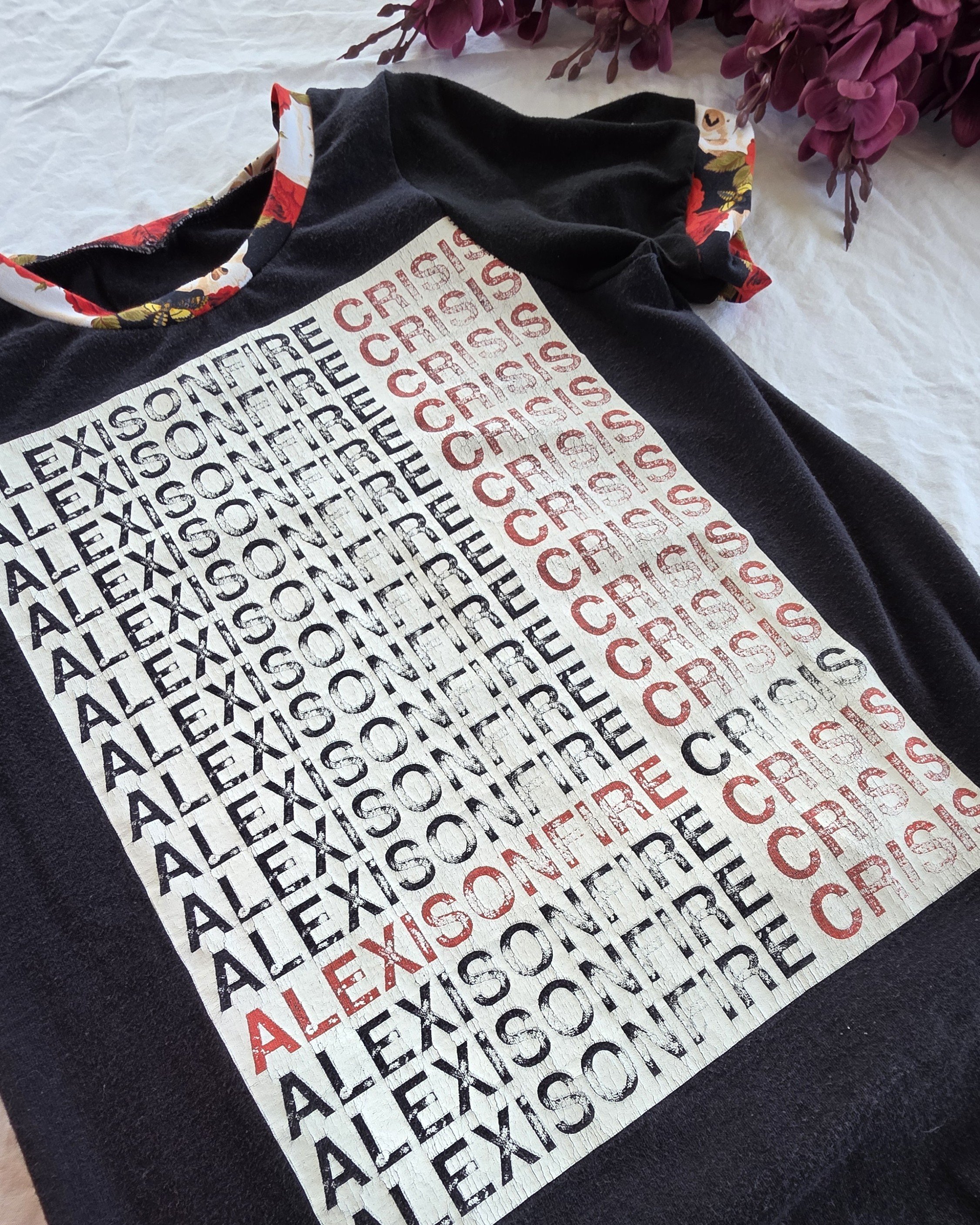 Upcycled Alexisonfire Youth Tunic, Grow With Me size 9-12y