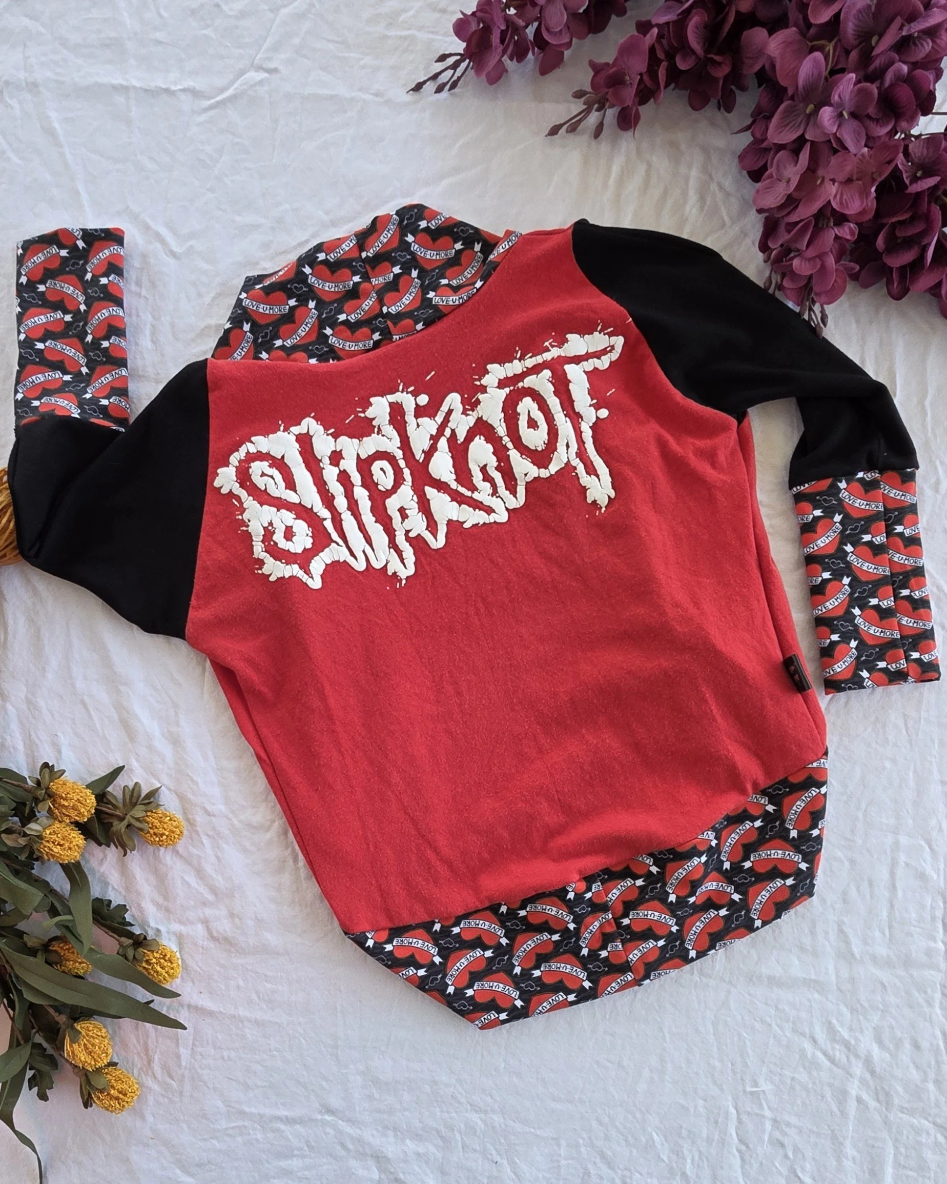 Upcycled Slipknot Kids Cardigan, Grow With Me size 3-6 years