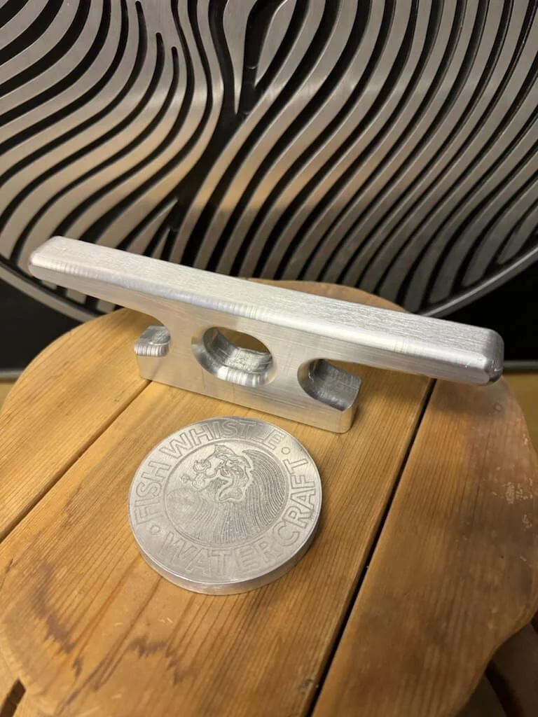 weld on boat dock cleat billet aluminum CNC machined