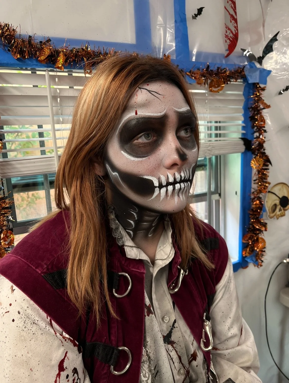 skull airbrush makeup