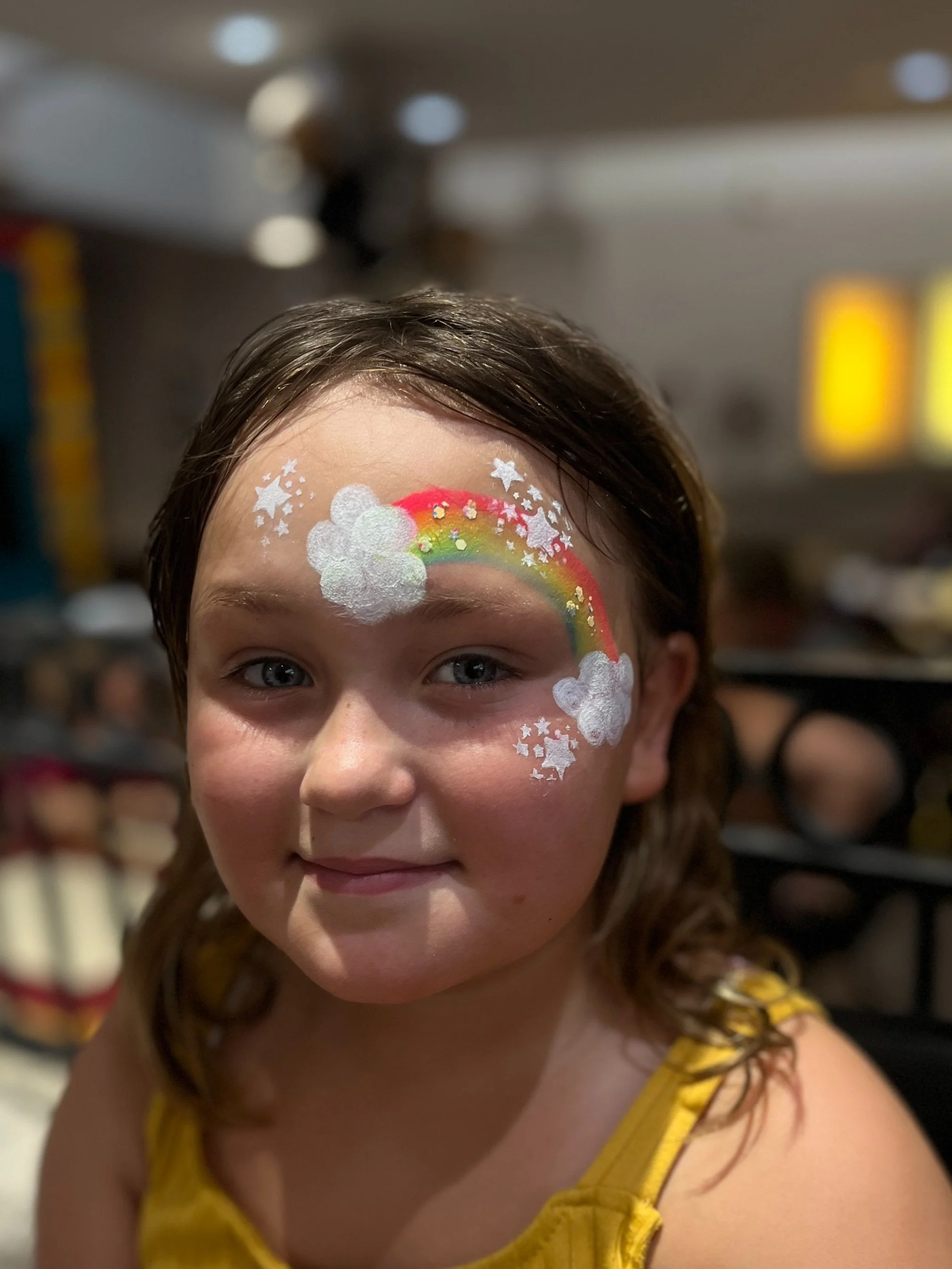rainbow face paint