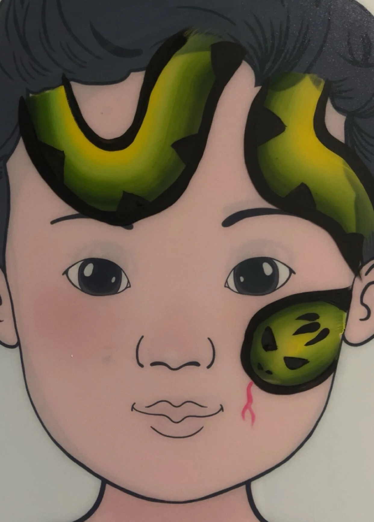 snake face paint