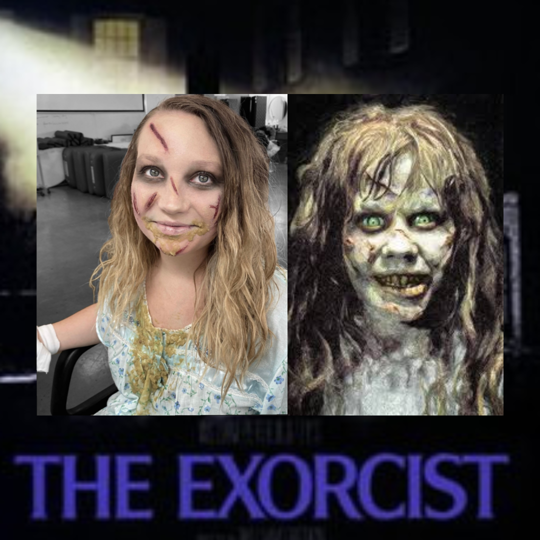 reagan from the exorcist sfx makeup inspo and final look