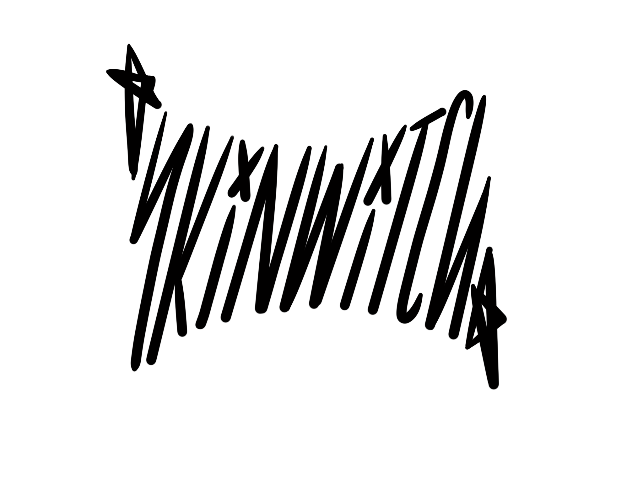 skin witch artistry logo hand drawn in procreate