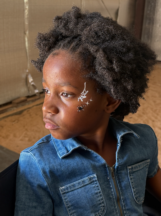 spiderweb face paint