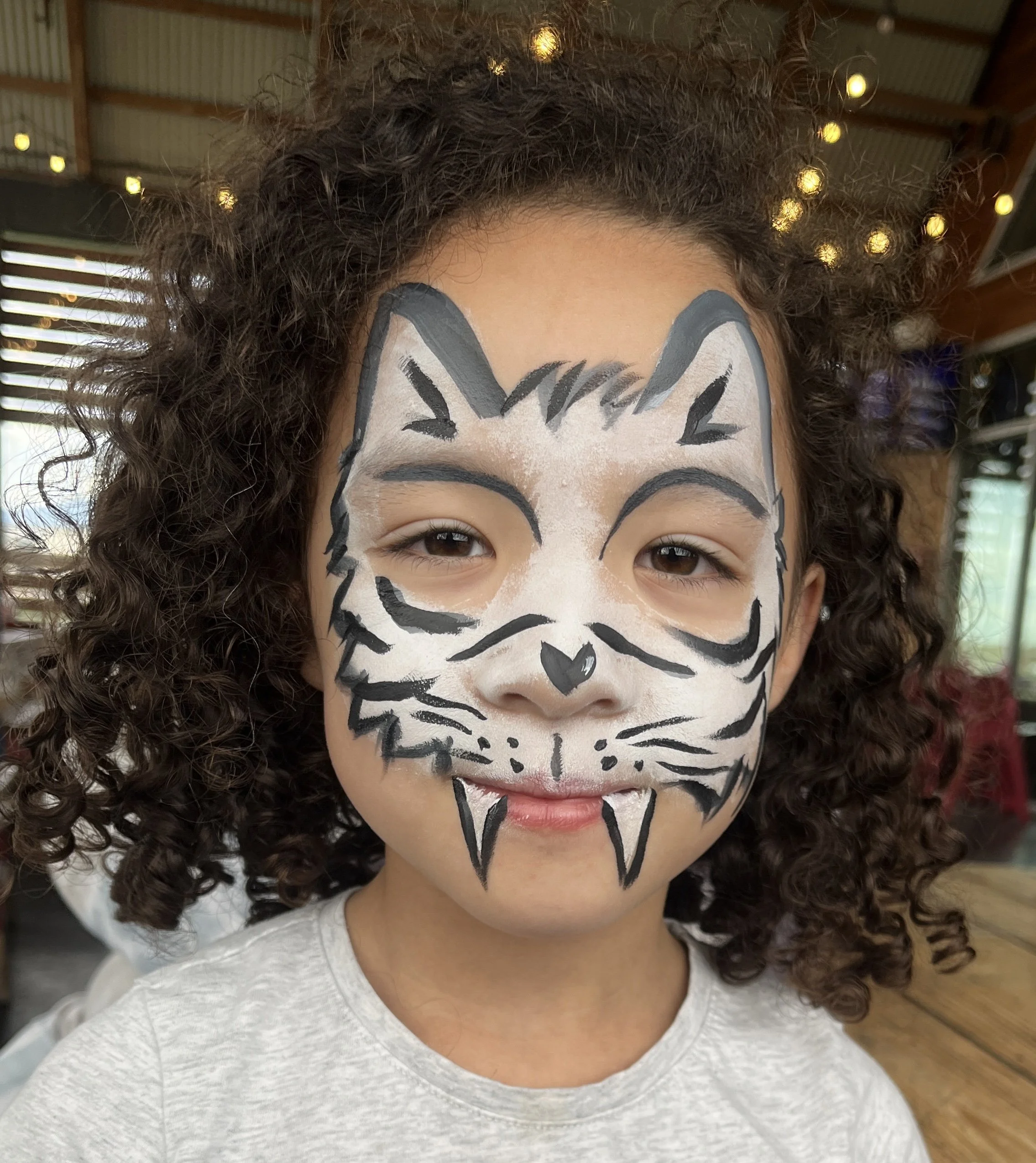 white tiger face paint