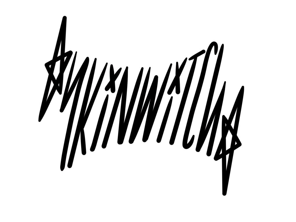 skin witch artistry logo hand drawn in procreate