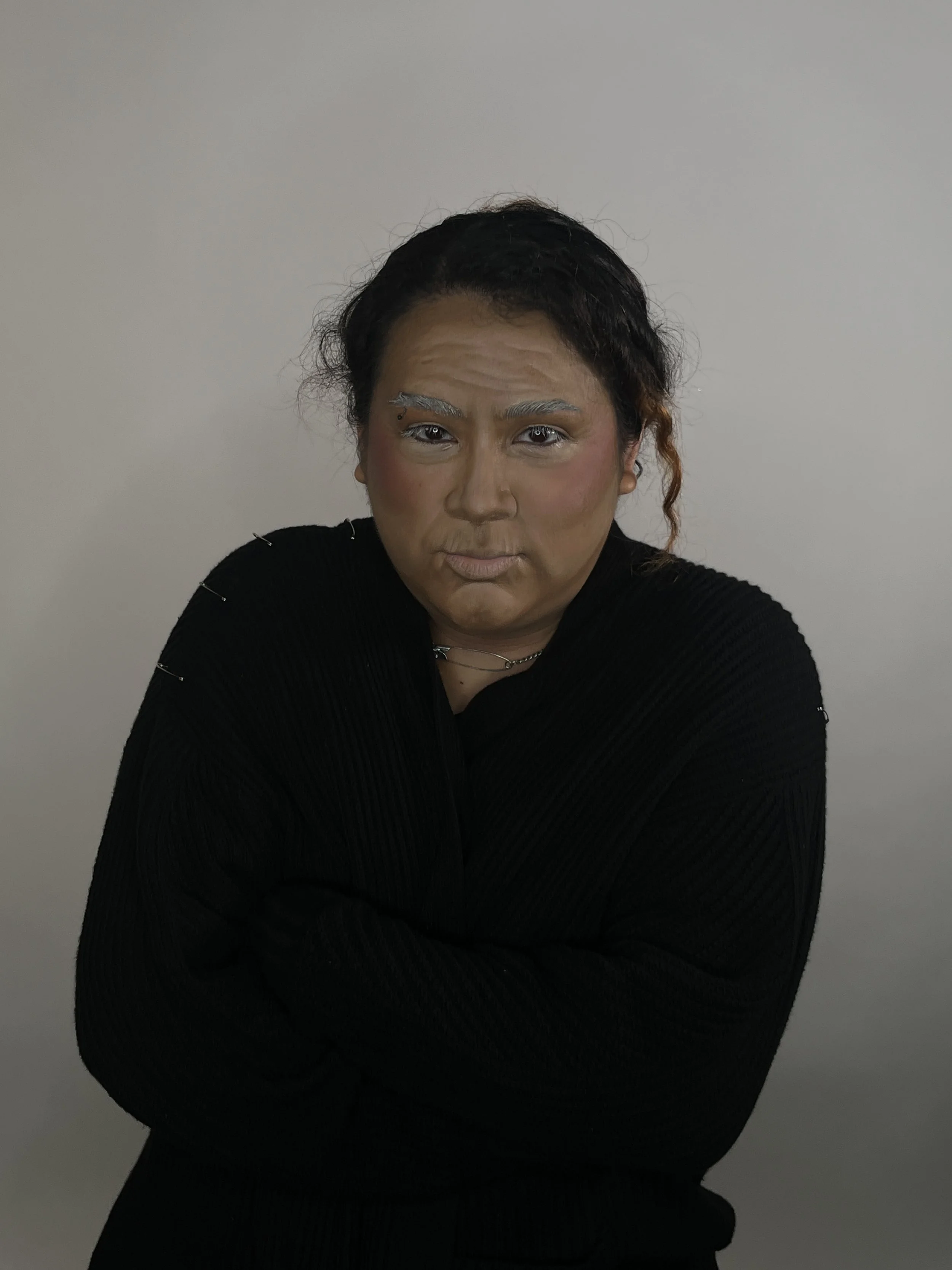 theatrical old age makeup without stretch and stipple (liquid latex)
