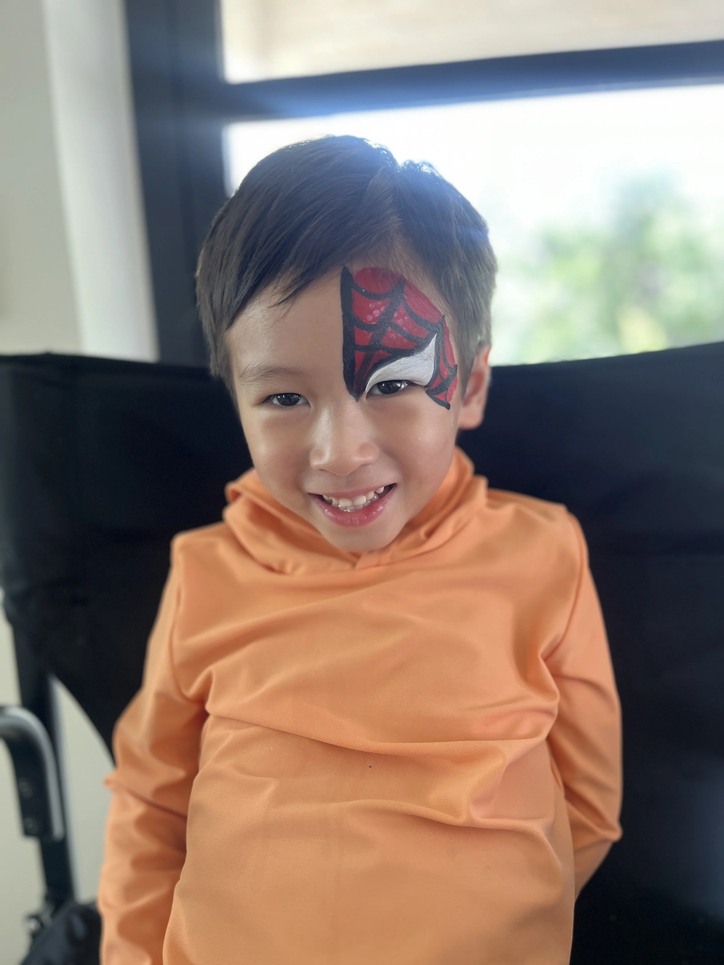 spiderman face paint