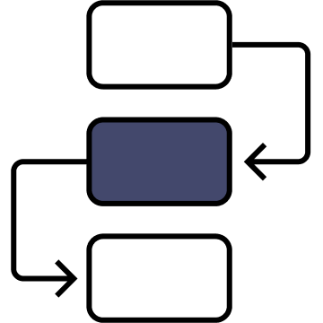 Protocol flowchart icon