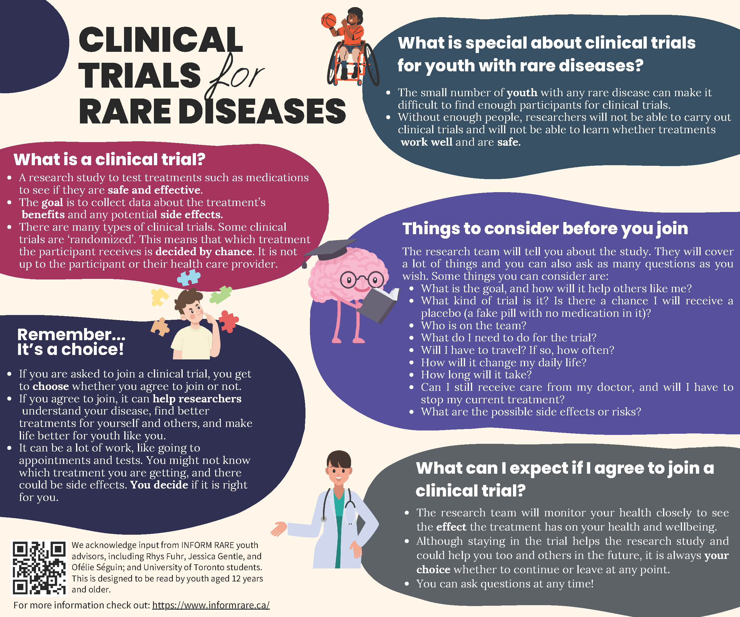Vignette de l'infographie sur les essais cliniques sur les maladies rares en pédiatrie en anglais