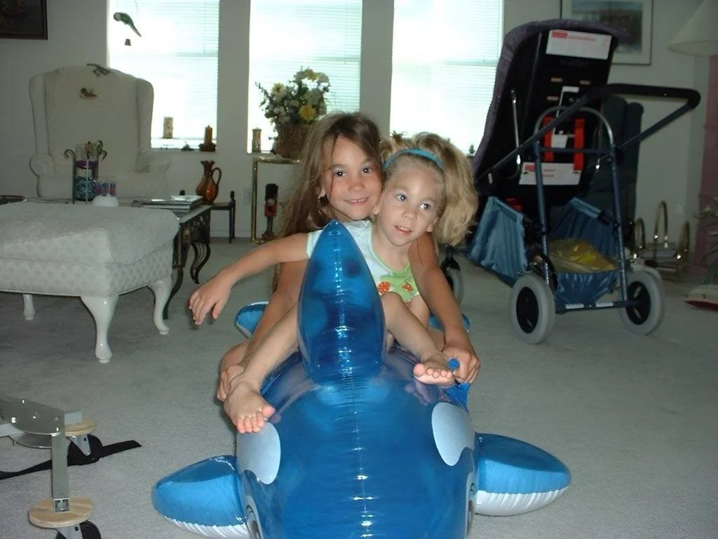 2004 having fun at Oma's house