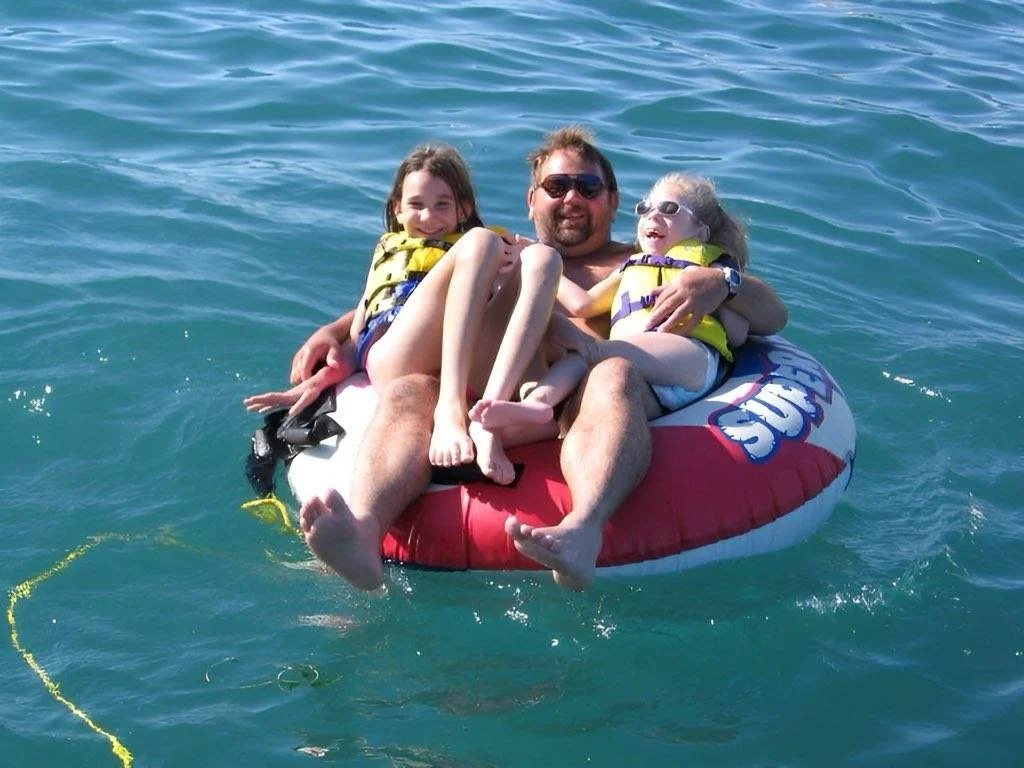 2005 floating on Lake Michigan