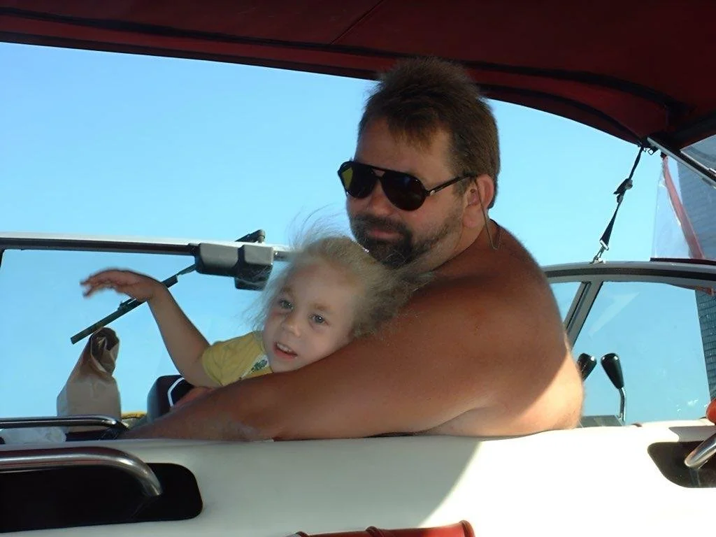 2003 boating with Dad