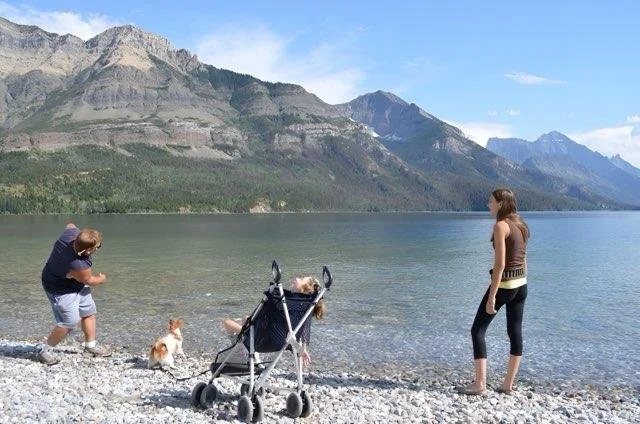 2011 skipping stones, Waterton Lake