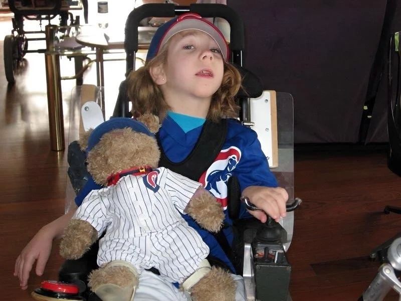2009 Suited up for the game with Angelina Bear