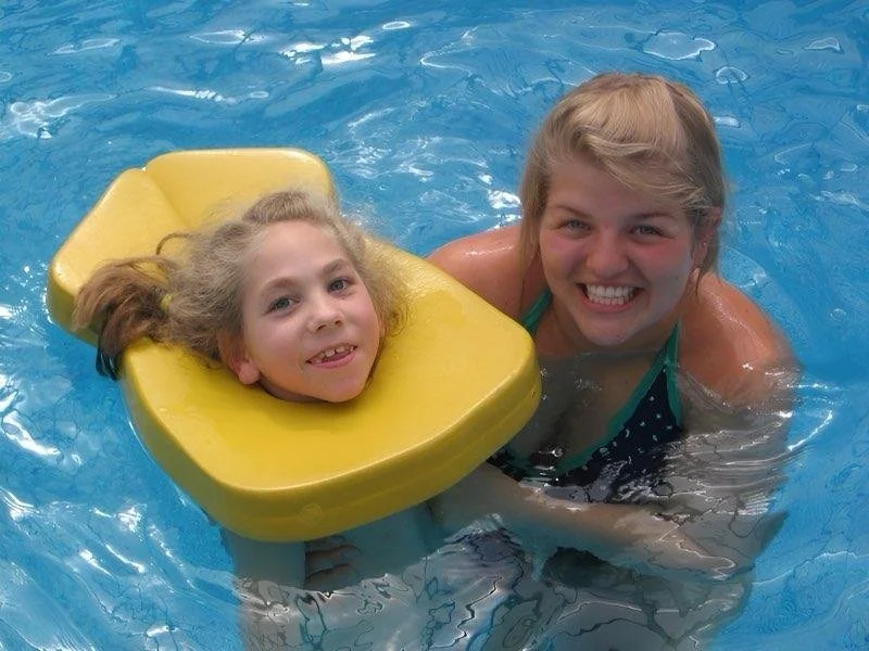 2008 pool fun with neighbor Allie