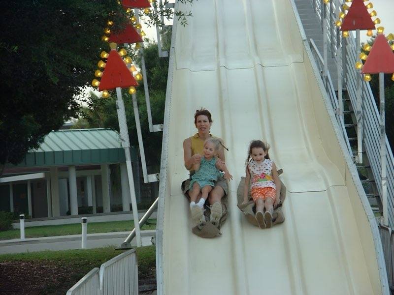 2003 going down the carnival slide