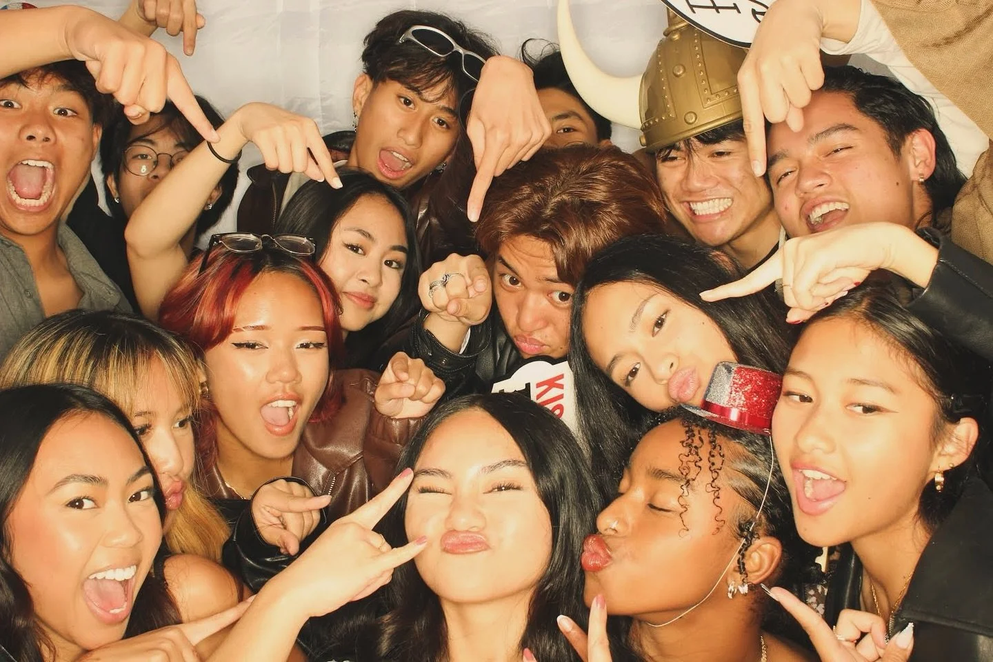 How many friends can you fit in one photo booth? 😄📸 Challenge accepted!  #photoboothfun #squadgoals #packedparty