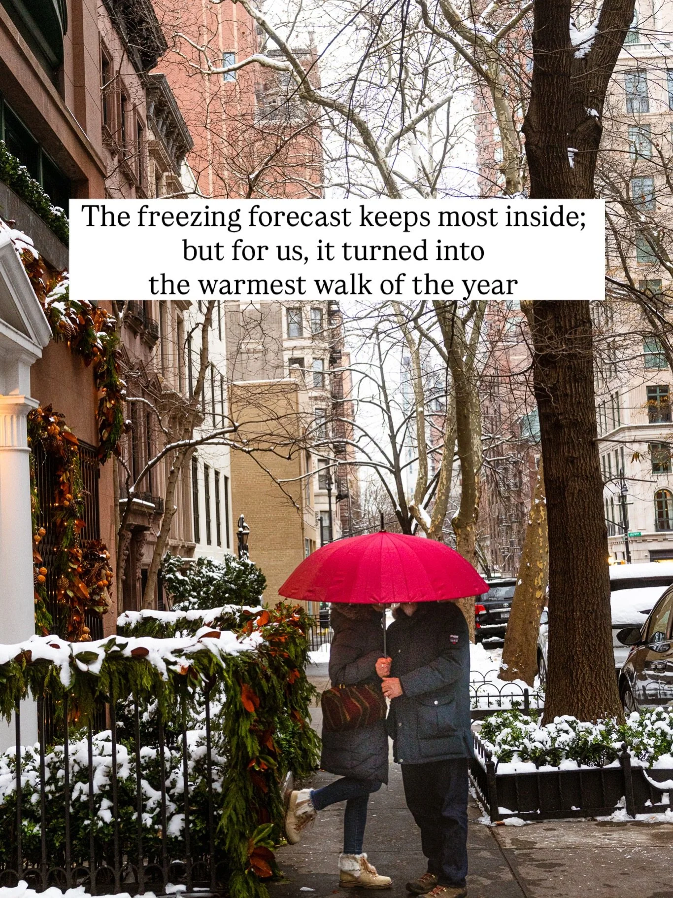 Wait until you see how quiet the city gets when the temperature drops.

There is a specific kind of magic that only reveals itself when the mercury hits those single digits. While everyone else is racing for the nearest radiator, we found that a wint