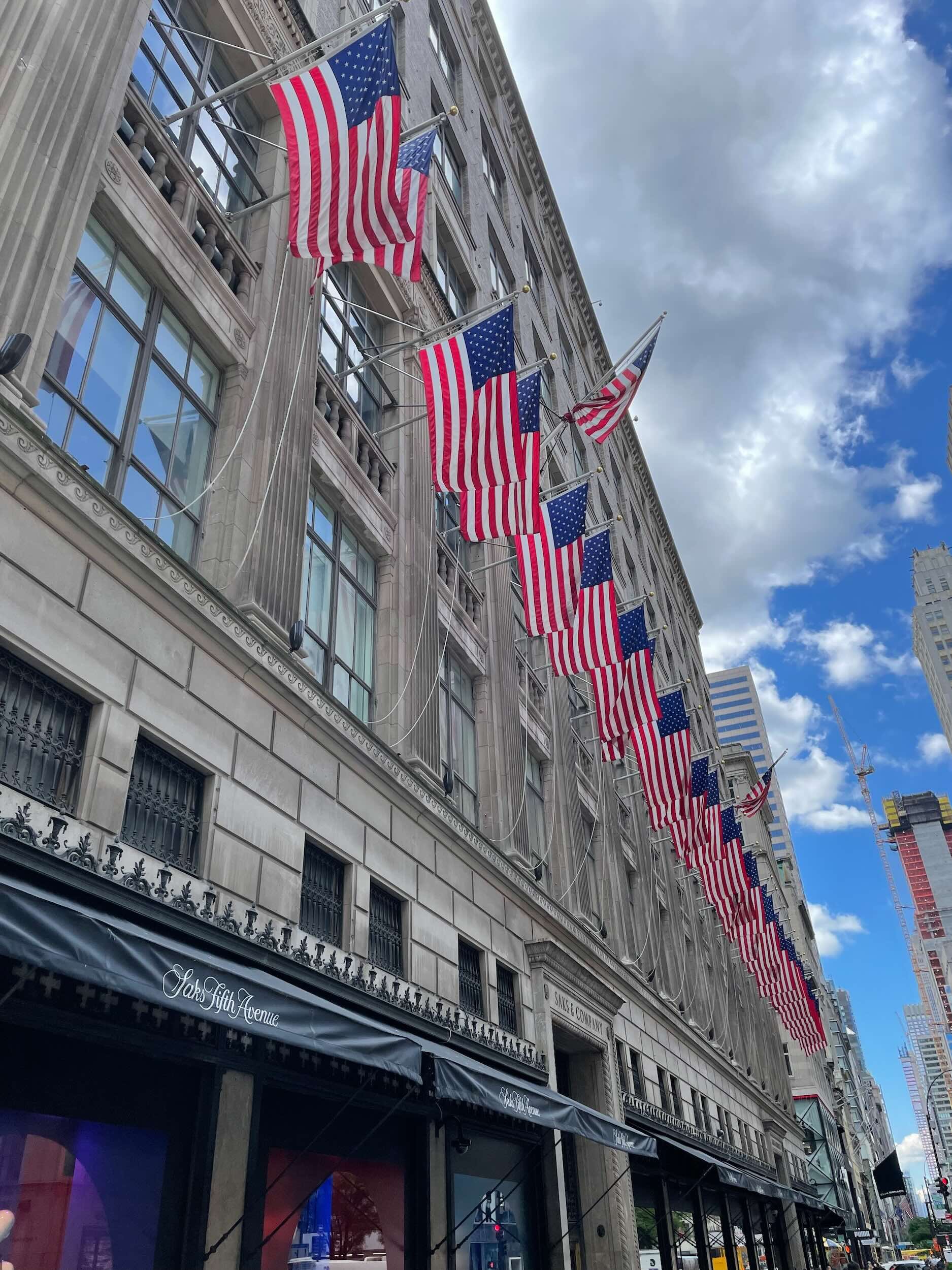 Who can resist some window shopping at Saks Fifth Avenue.