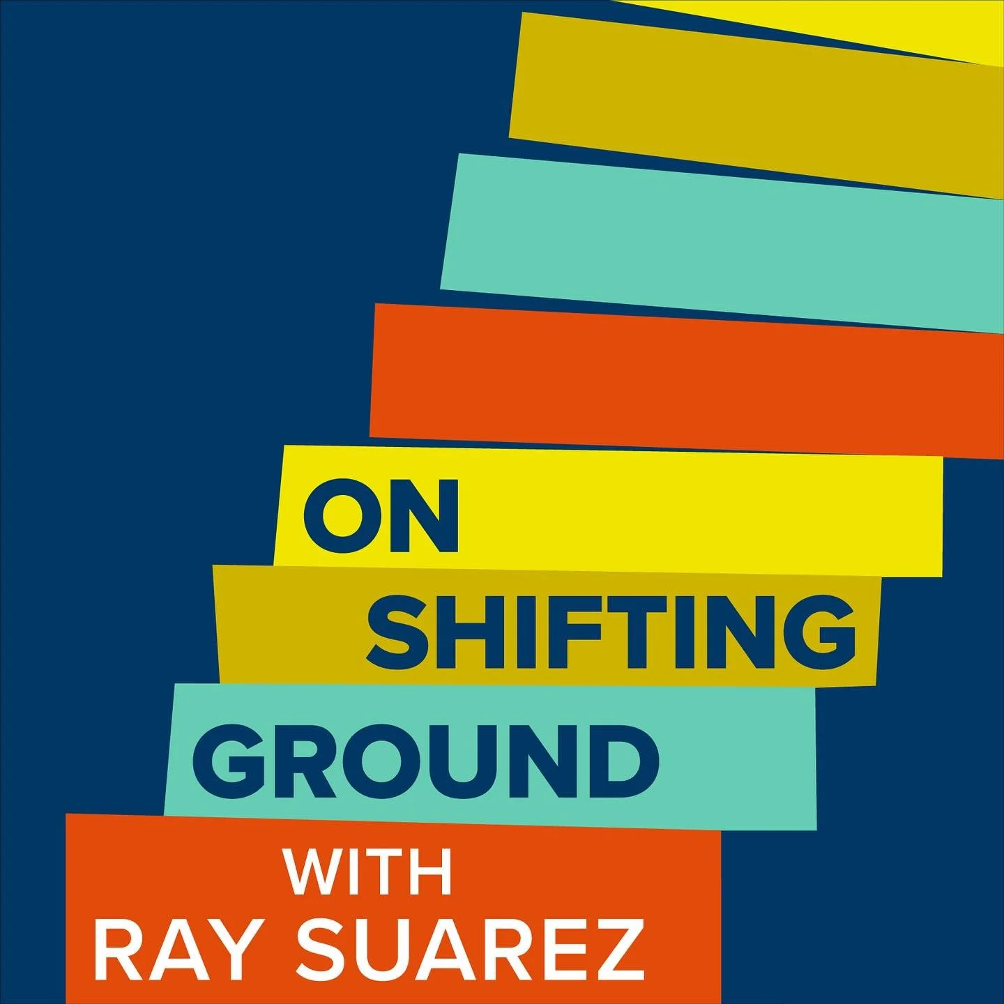 When I started working on the show art concepts for the podcast On Shifting Ground with Ray Suarez, they hadn&rsquo;t yet settled on the name. We tried a few iterations and multiple design directions. Over the course of a few weeks we narrowed down t