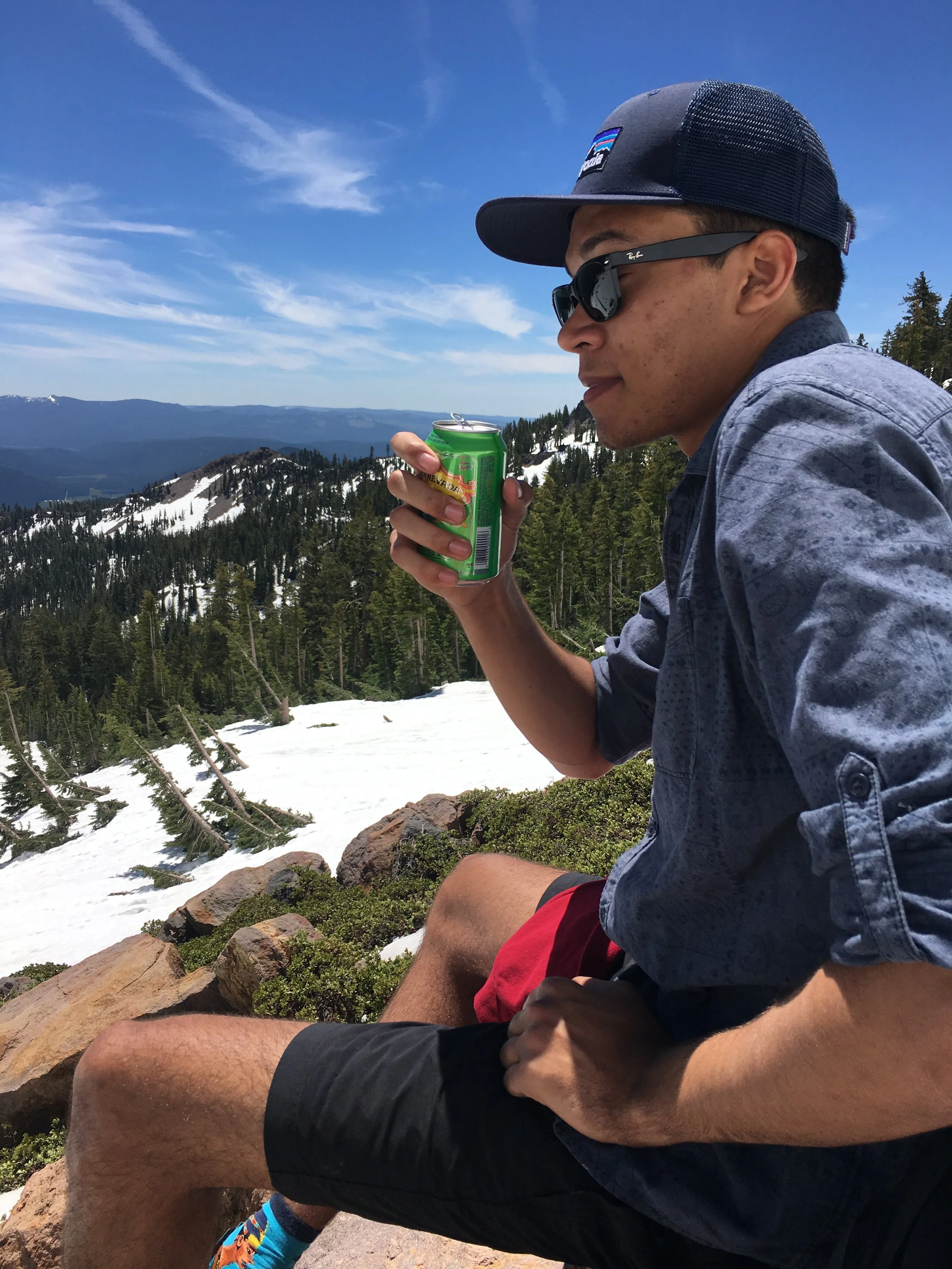 Peaking at Lassen Volcanic National Park 