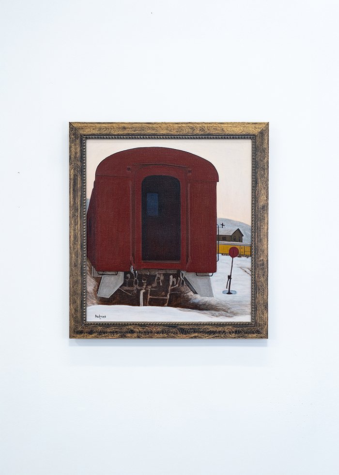 Marooned, Oil on linen, 23 x 21.25 inches, 2002