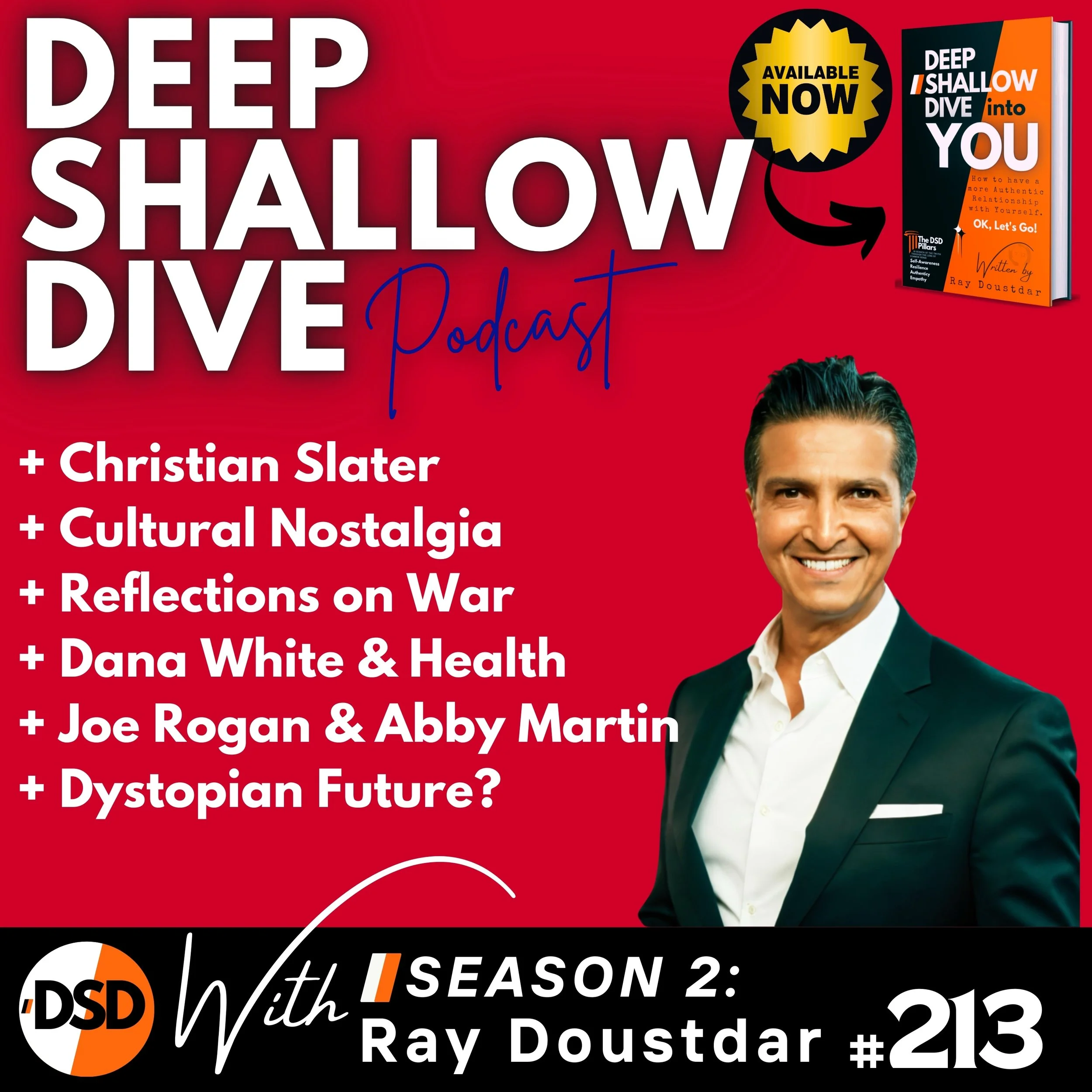 EP#213 | DSD | Christian Slater, War, Dana White, Joe Rogan, Jenny McCarthy &amp; Jim Carrey