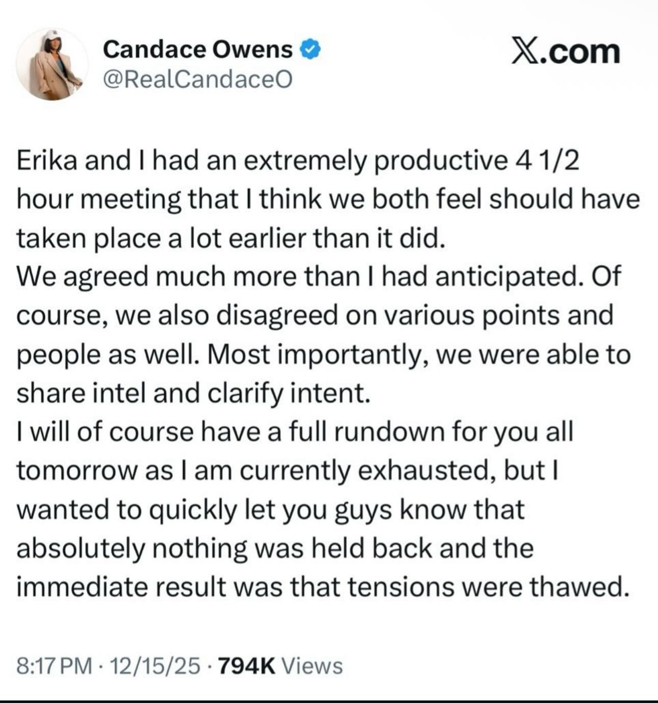 Interesting turn of events coming off of the CBS Interview Comment below 👇: