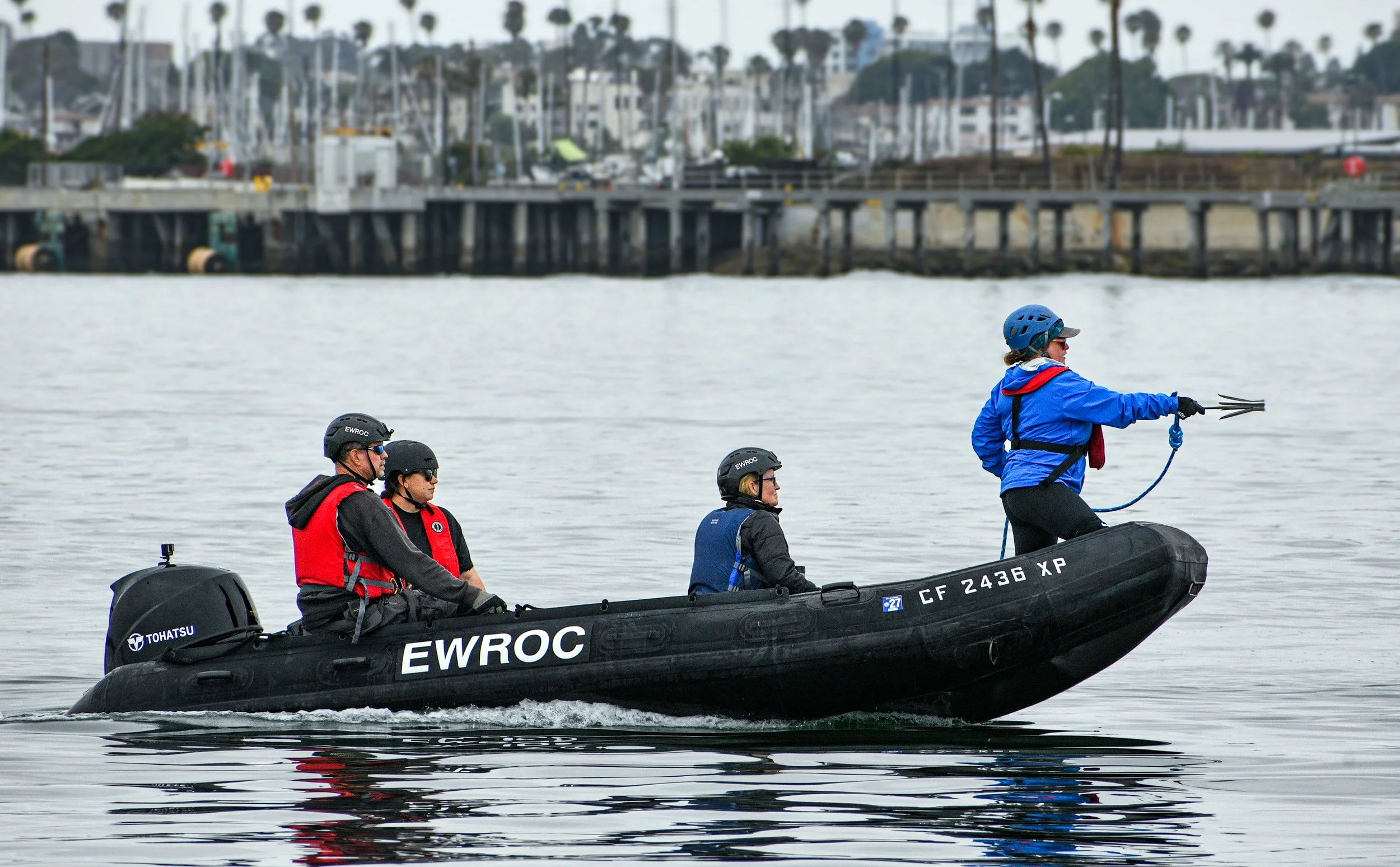On water training in LA Harbor with MMCCLA team 5.12.26