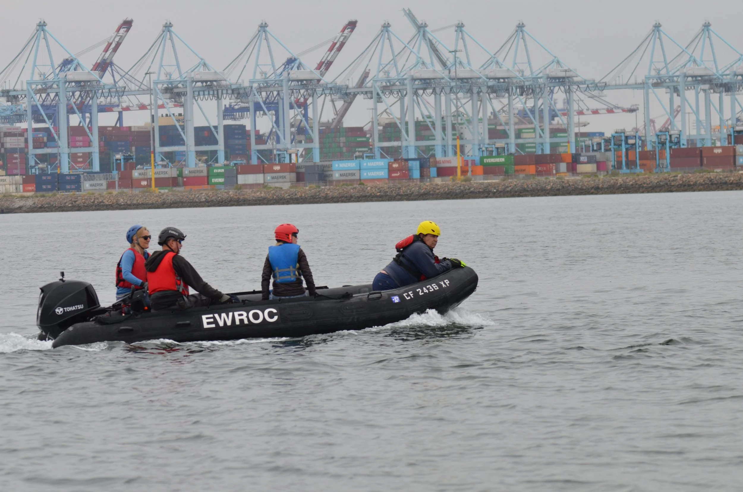 On water training in LA Harbor with MMCCLA team 5.12.26