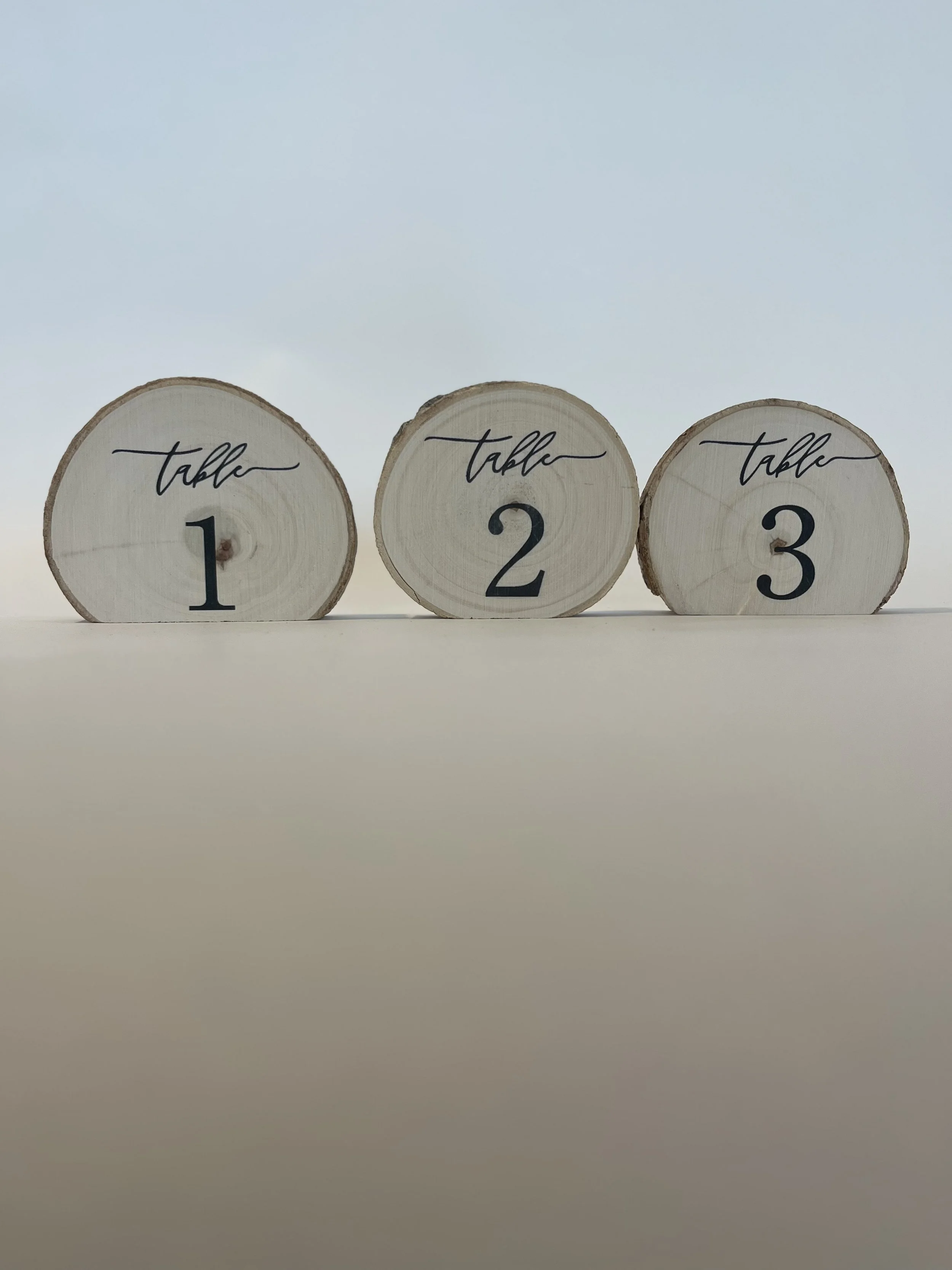 Wooden Table Numbers 1-10