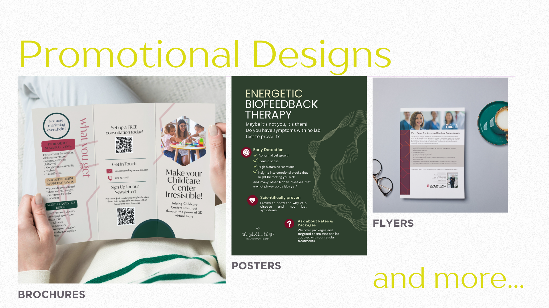 Attractive Brochures, Posters, Flyers