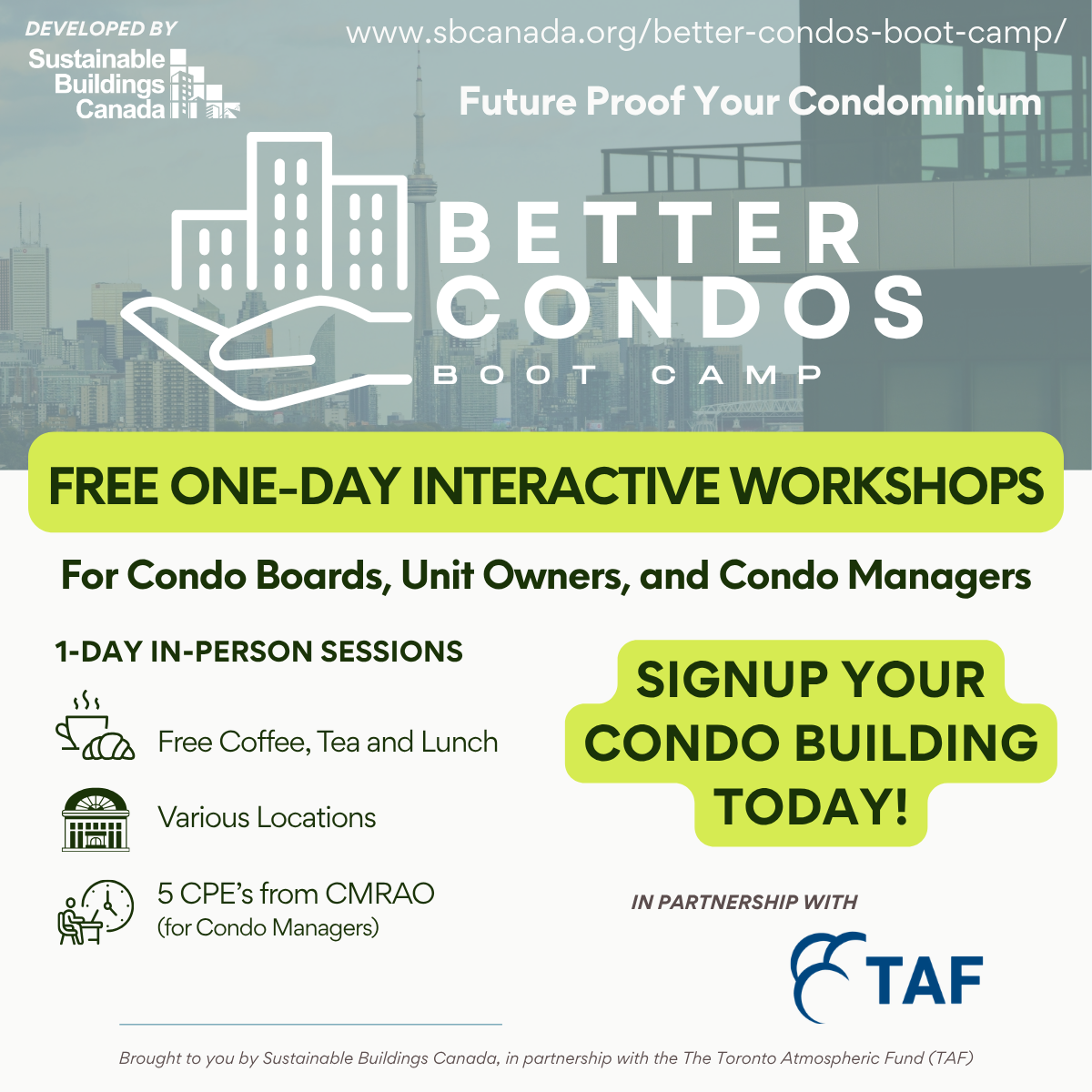 Free Workshop: Better Condos Boot Camp