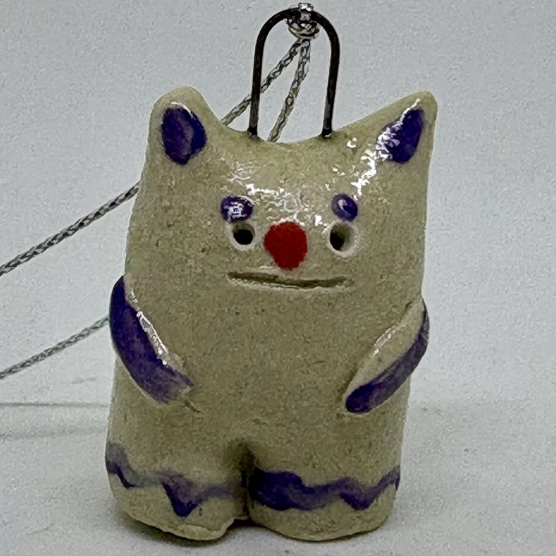 Shortie - Cat-ear with purple rickrack hem