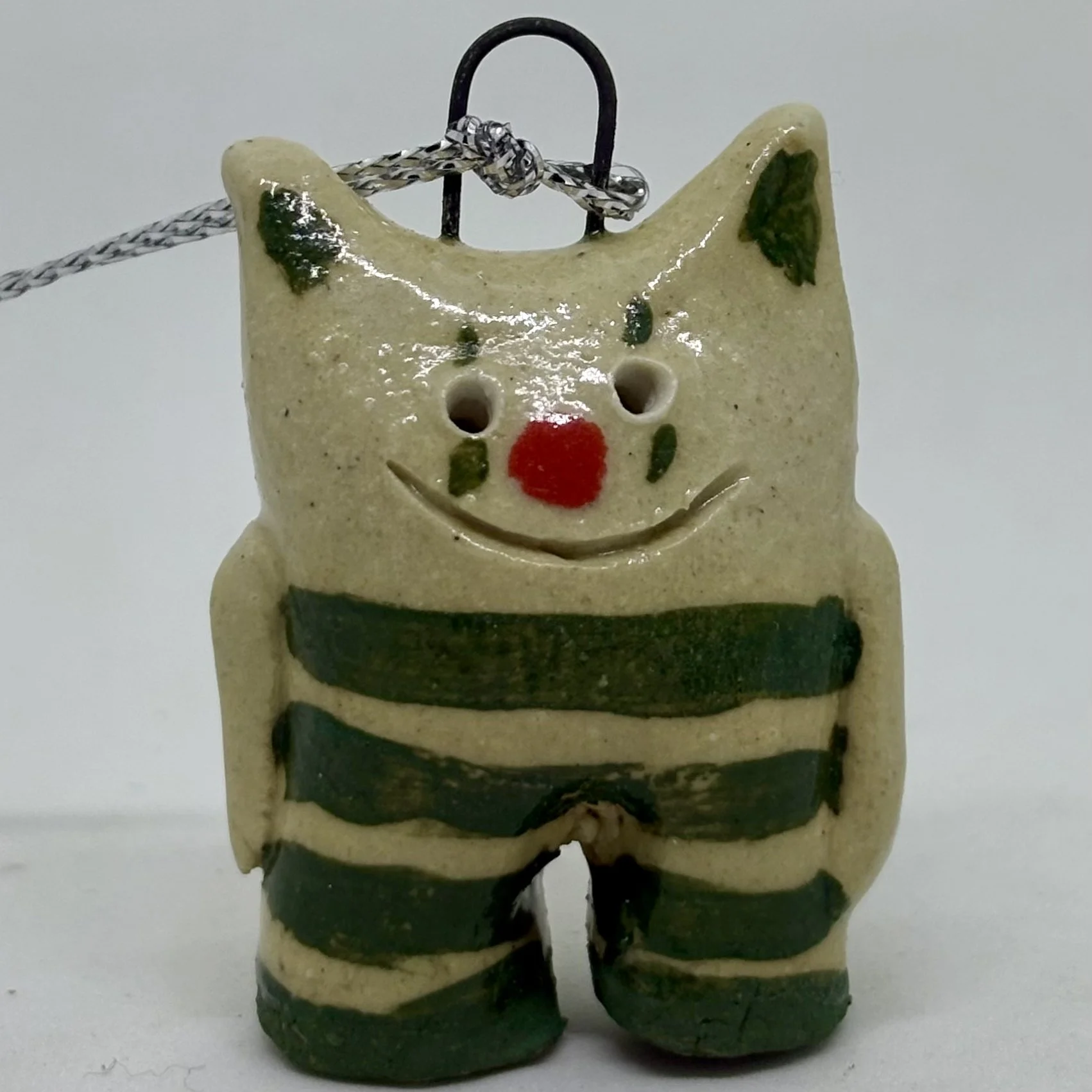 Shortie - Cat-ear with green striped jumpsuit