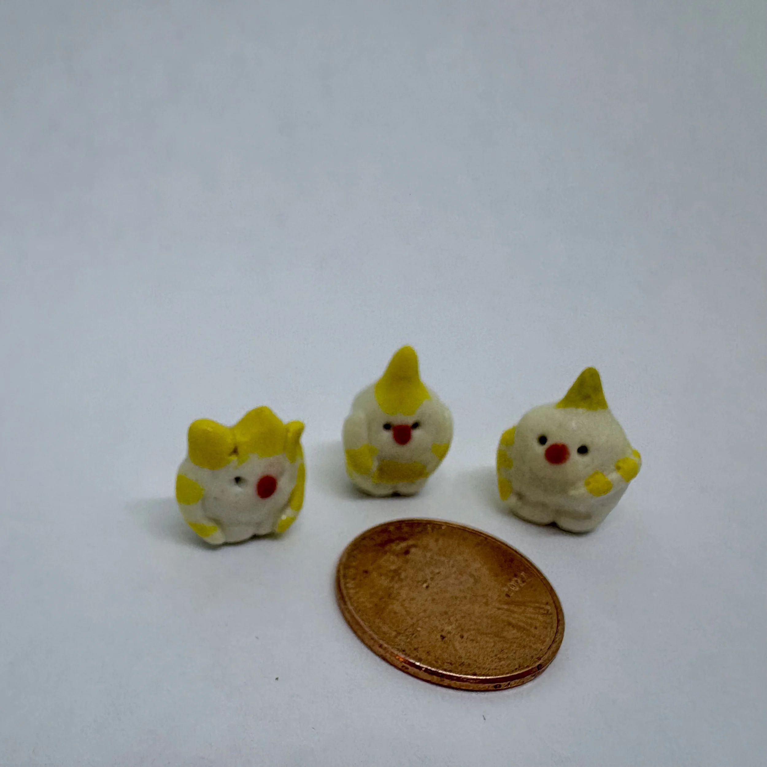 Teeny Tiny - yellow clowns, continued