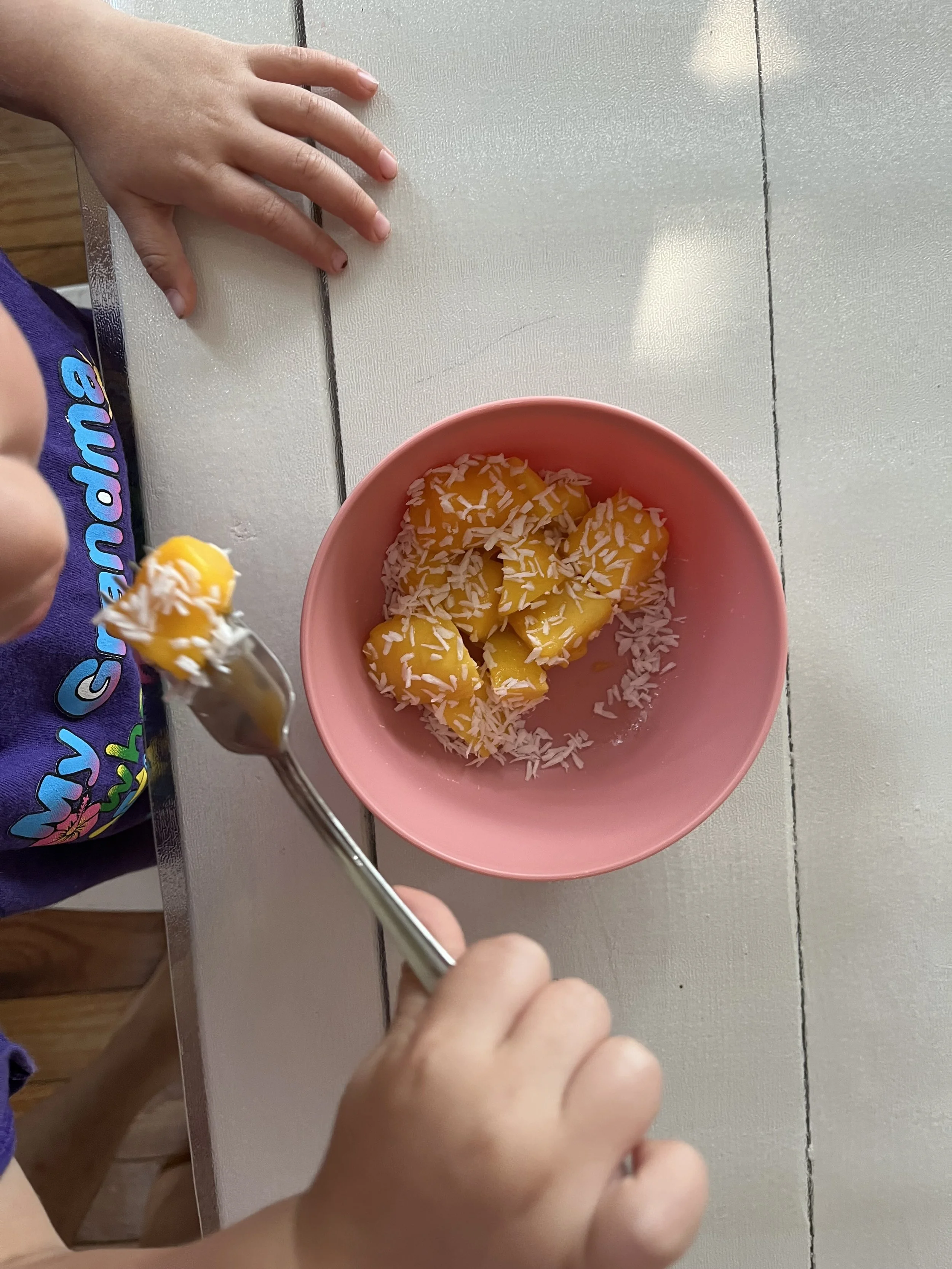 Snack and meal time are perfect opportunities for self-help and independence skills to grow.