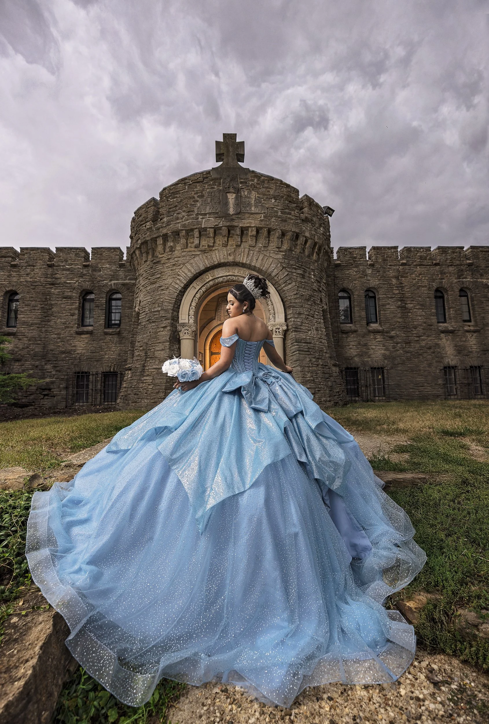 Quinceañera dress details and accessories – professional Sweet 15 photography coverage Indianapolis