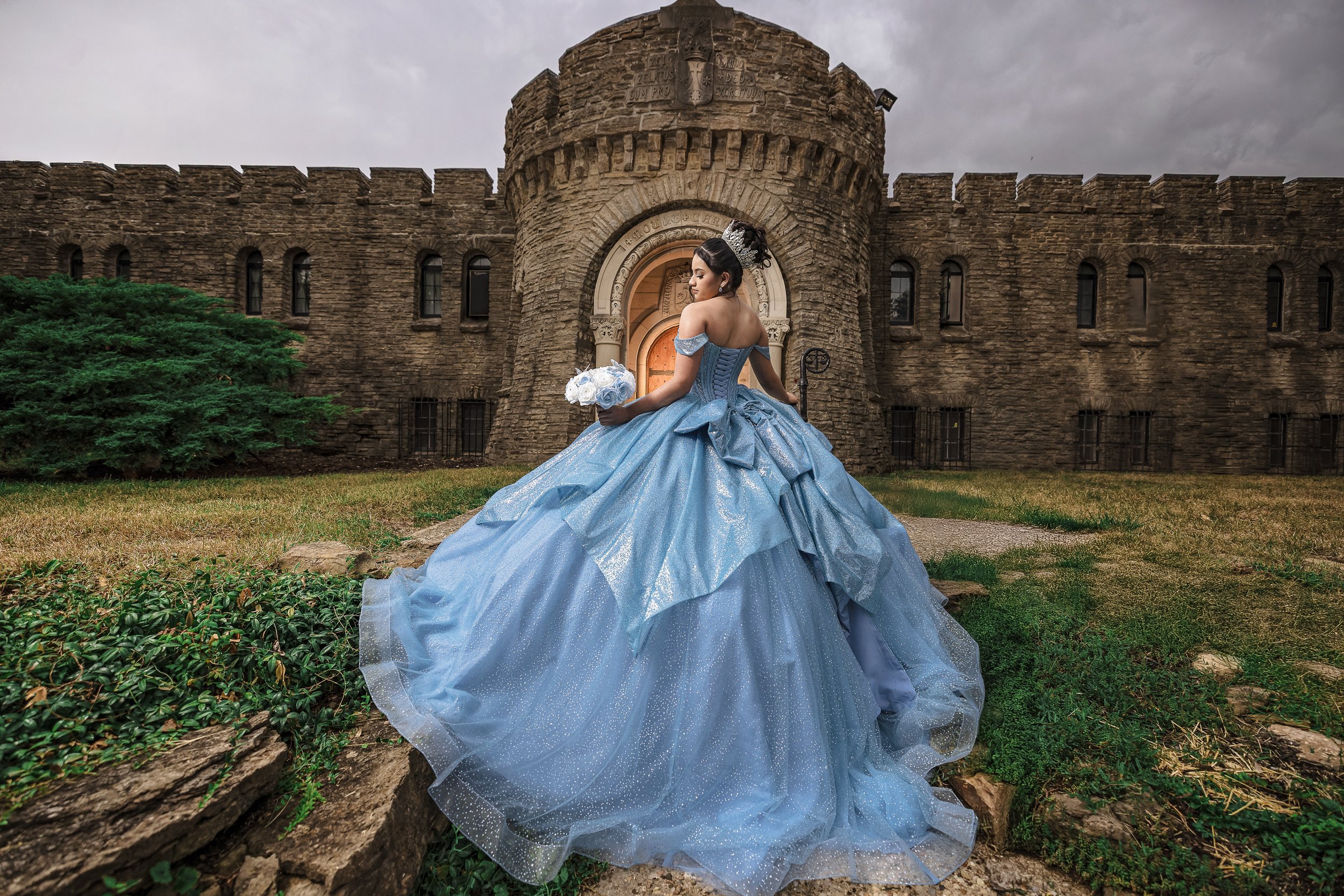 Quinceañera dress details and accessories – professional Sweet 15 photography coverage Indianapolis