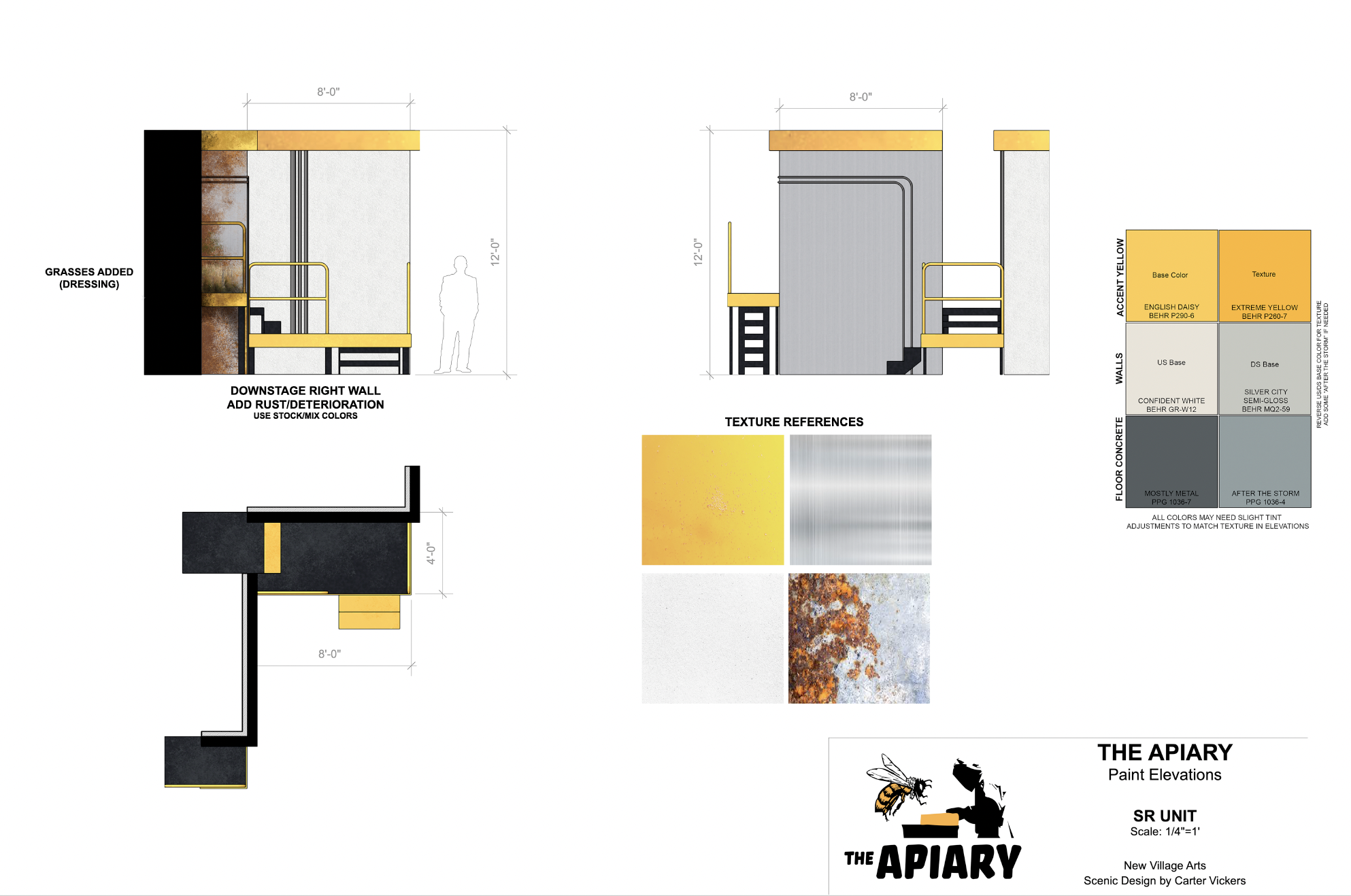 PAINT ELEVATION for THE APIARY
